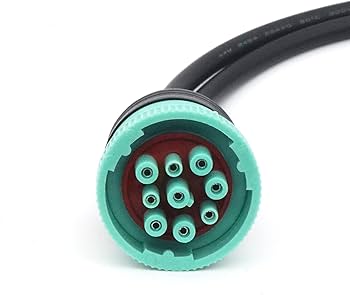 Amazon.com: Exctool J1939 Splitter 9 Pin Green Type 2 Male Plug to